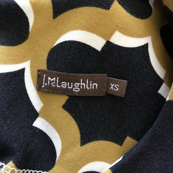 J. McLaughlin Black Gold Sleeveless Dress - Picture 4 of 5